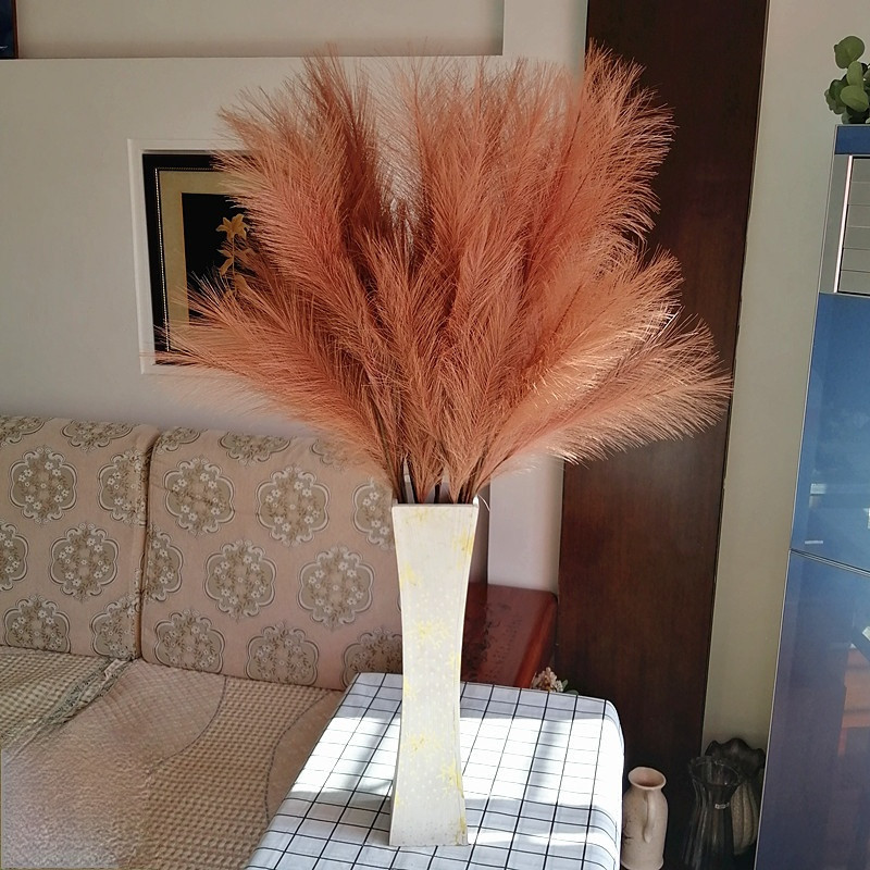 98cm Artificial Flower Reed Long Branch Pampas 10 Color PE Simulation Bouquet Home Wedding Artificial Artificial Flowers