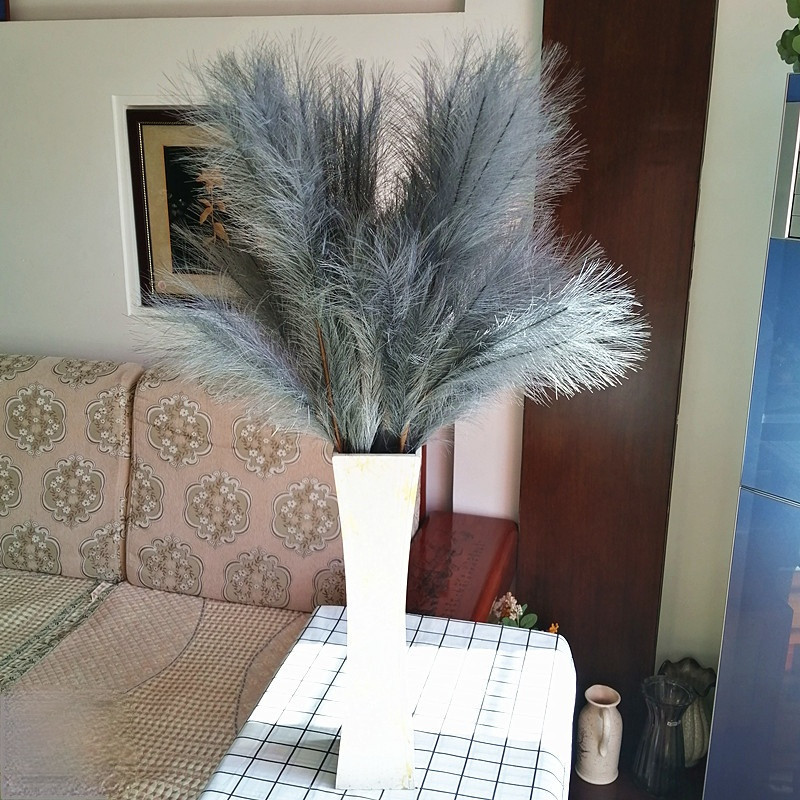 98cm Artificial Flower Reed Long Branch Pampas 10 Color PE Simulation Bouquet Home Wedding Artificial Artificial Flowers