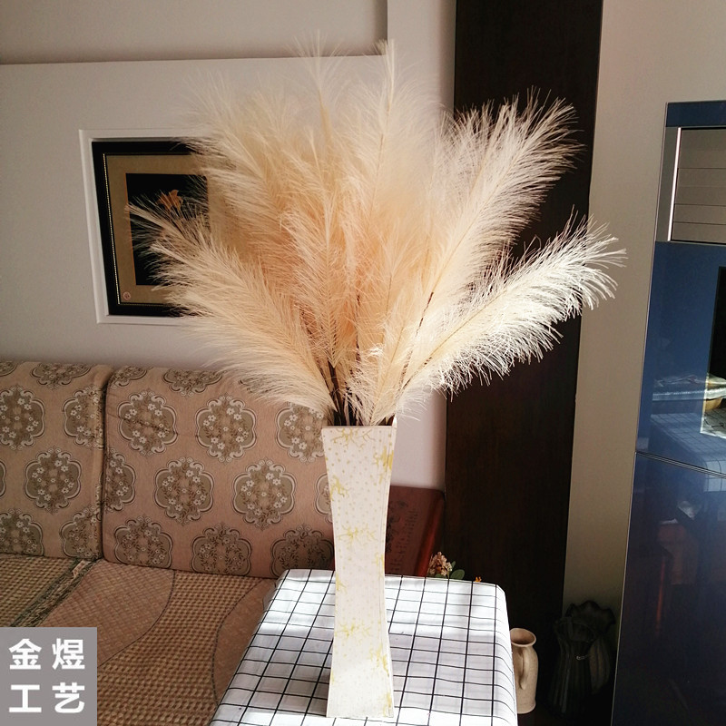 98cm Artificial Flower Reed Long Branch Pampas 10 Color PE Simulation Bouquet Home Wedding Artificial Artificial Flowers
