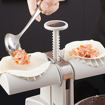 Αυτόματη φόρμα για ζυμαρικά Double Head Lazy Must-Ravioli Εύκολη κατασκευή Μηχανή Ζυμαρικών Εργαλείο οικιακής κουζίνας