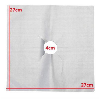 2/4 vnt Dujinės viryklės apsaugos 5 skylių viryklės įdėklo dangtis Daugkartinio naudojimo viršutinis šilumą izoliuotas kaitlentės kilimėlis Virtuvės indų priedai