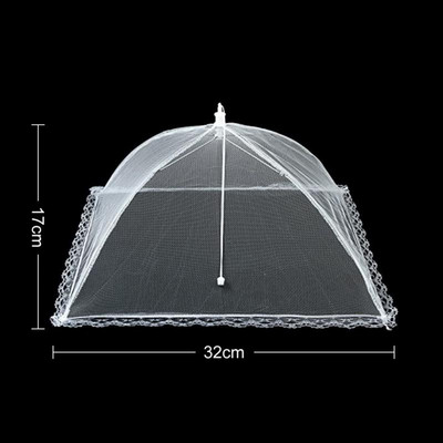 Acoperire portabilă pentru alimente Umbrelă de tip pop-up din plasă de protecție Protejează capacul pentru alimente plasă Cort Dom pliat respirabil Umbrelă anti țânțari