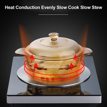 Индукционна готварска печка от неръждаема стомана Индукционна адаптерна плоча със сгъваема дръжка Кафе Мляко Съдове за готвене Индукционна плоча Готвене с топлина
