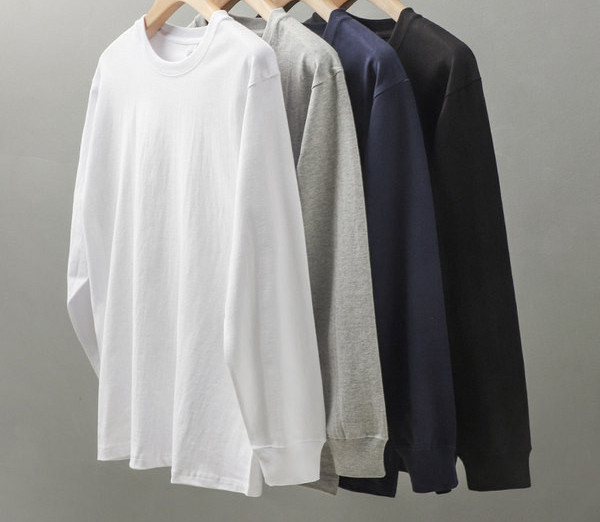 Uue mudeli O-kaelusega ja pikkade varrukatega meeste pluus