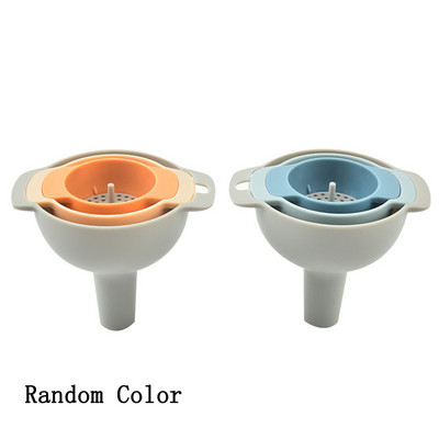 Σετ χωνίων 4 σε 1 Σουταράκι χωνιού Λάδι Νερό Μπαχαρικά Φιάλη κρασιού Φορητό PP Πλαστικό φίλτρο Εργαλεία κουζίνας