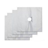 Viryklės įdėklas virtuvės oro pagalvėlės valymas Daugkartinio naudojimo dujinės viryklės apsauginė plėvelė 4 PC