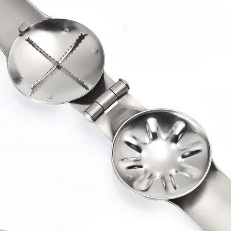 Loominguline köögividin, roostevabast terasest 2-ühes lõikav kiire kastaniklamber Pähklipureja kooriv pähklipurgiavaja