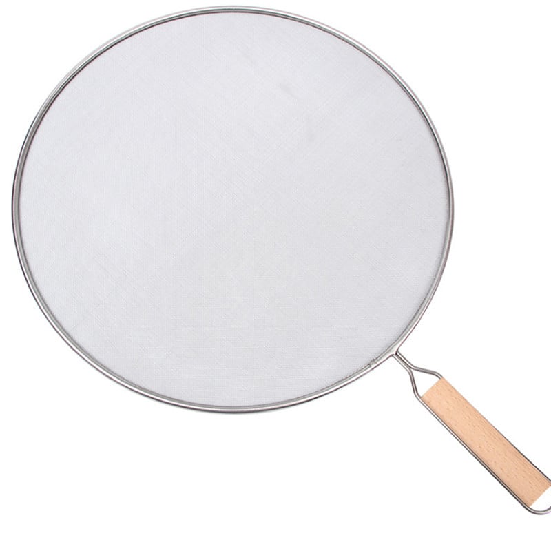 1 tk kuum müük 21cm/25cm/29cm/33cm roostevabast terasest pritsmeekraan võrk Poti kaane kate hõbedane õli panni kaanega toiduvalmistamise tööriistad