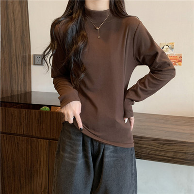 Bluză casual cu guler polo de damă