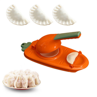 2-u-1 učinkovit aparat za okruglice Stroj za omotavanje Kalup za prešanje tijesta Kuhinjski pribor Dodatak za pečenje DIY Dumpling Skin Arti
