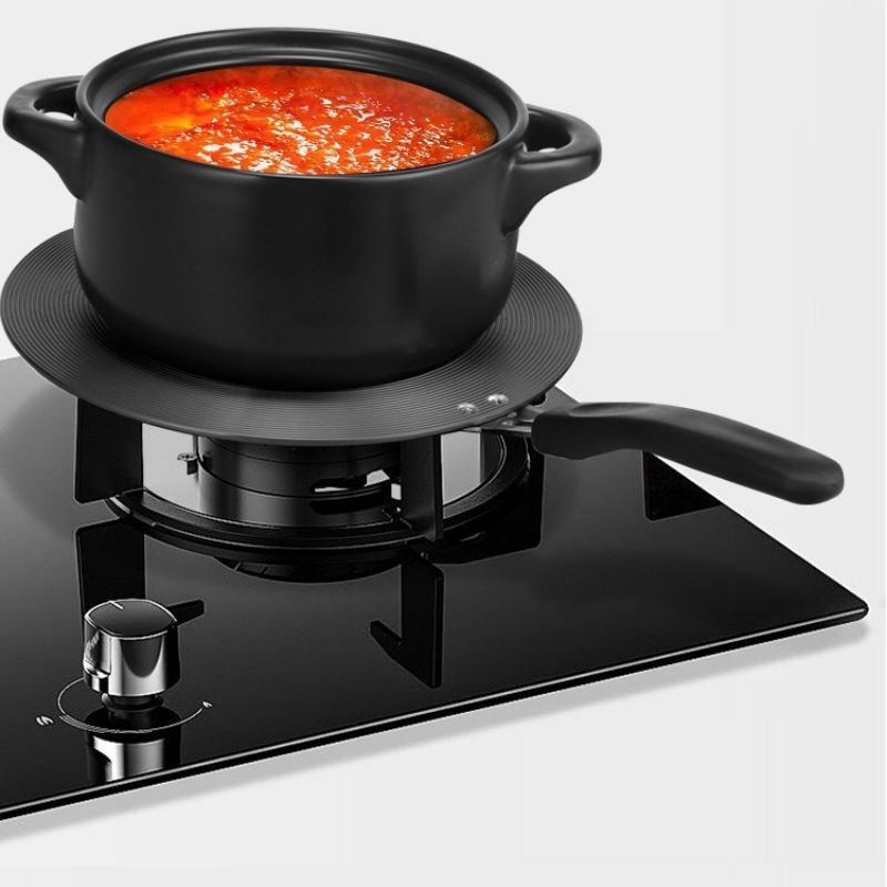 6 mm storio virtuvės atšildymo lenta, apsauganti nuo degimo virtuvės reikmenys krosnelės šilumos difuzorius dujinė viryklė šilumos laidumo plokštė su rankena