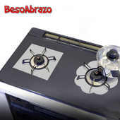 Dujinės viryklės apsauginis dangtelis Virtuvės apsaugos nuo aptaškymo ekranas kaitlentės degikliui Daugkartinis nepridegantis virtuvės priedai Programėlės