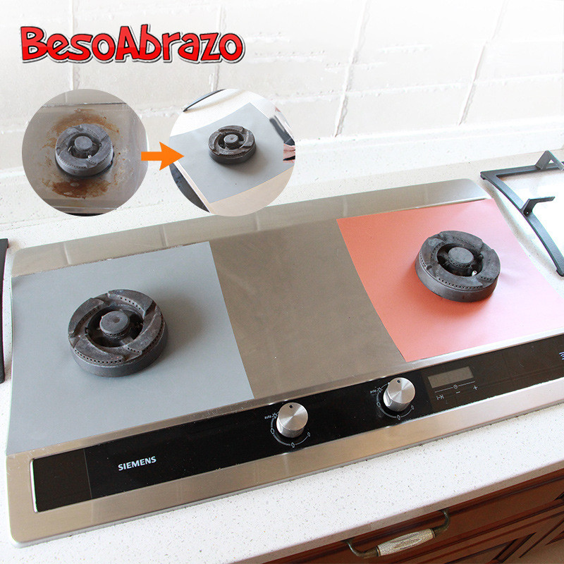 Dujinės viryklės apsauginis dangtelis Virtuvės apsaugos nuo aptaškymo ekranas kaitlentės degikliui Daugkartinis nepridegantis virtuvės priedai Programėlės