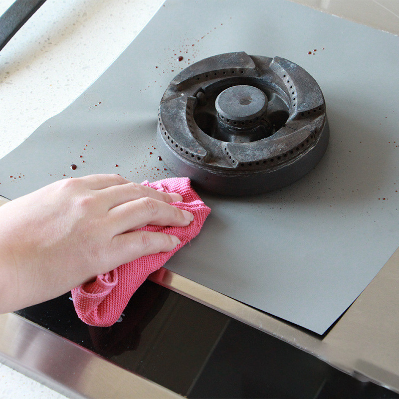 Dujinės viryklės apsauginis dangtelis Virtuvės apsaugos nuo aptaškymo ekranas kaitlentės degikliui Daugkartinis nepridegantis virtuvės priedai Programėlės