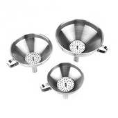 Roostevaba teras 11 cm 13 cm 15 cm Lehtrid laia suuga veiniõli meelehter Eemaldatav kurn Köögiveeliku vedelike filtritööriistad