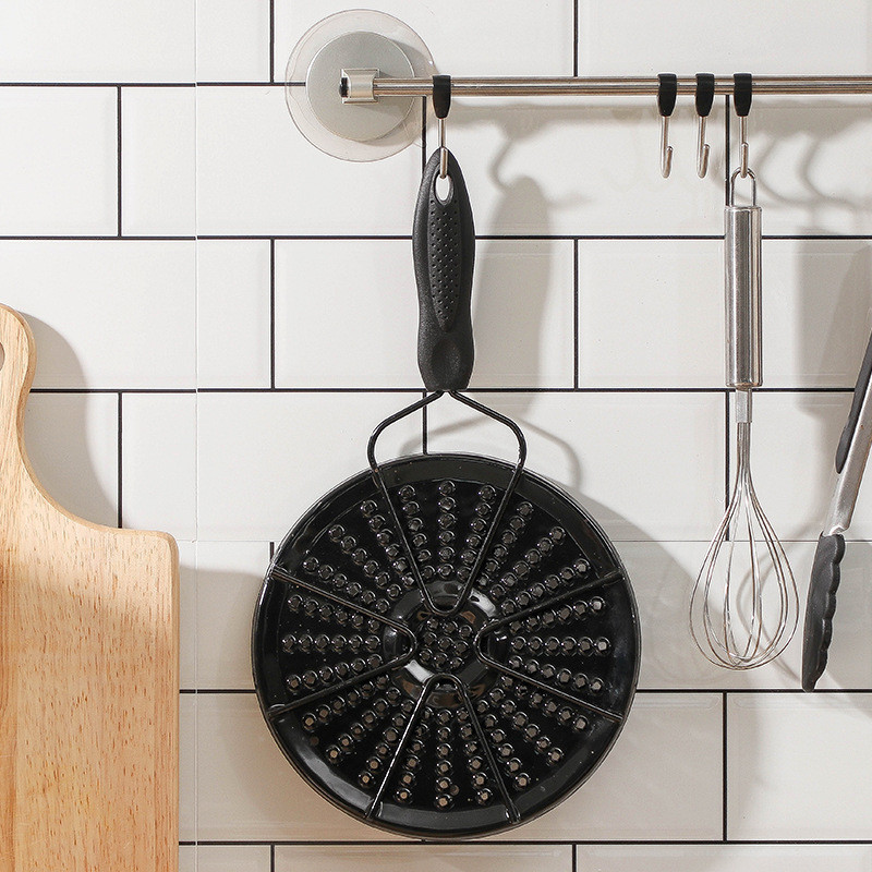 Apsauginis keptuvės padėklas, apsaugantis nuo degimo, emalio pieno keptuvės padėklas Neslystantis, energiją taupantis šilumos laidumas, keptuvės krosnies padėklas virtuvės reikmenys