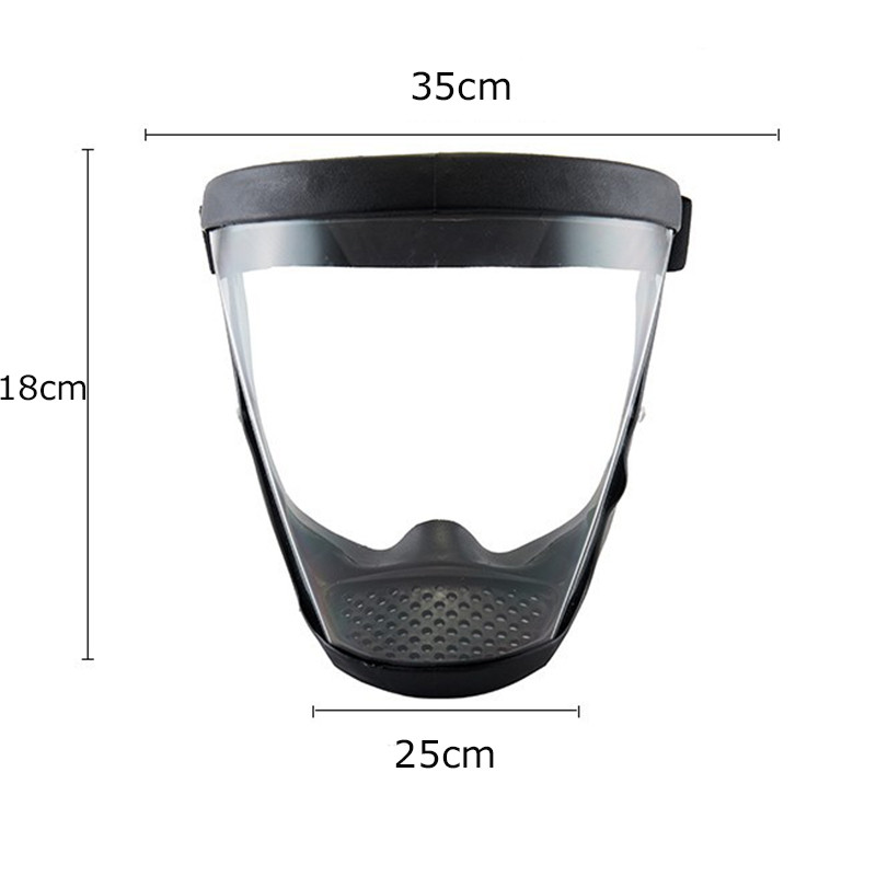 Veido apsauginis akių vokų dangtelis nuo dulkių Skaidrus skydas kaukė, apsauginis dangtelis Moto dviračių vėjui atspari kaukė viso veido dulkėms atsparus suvirinimas