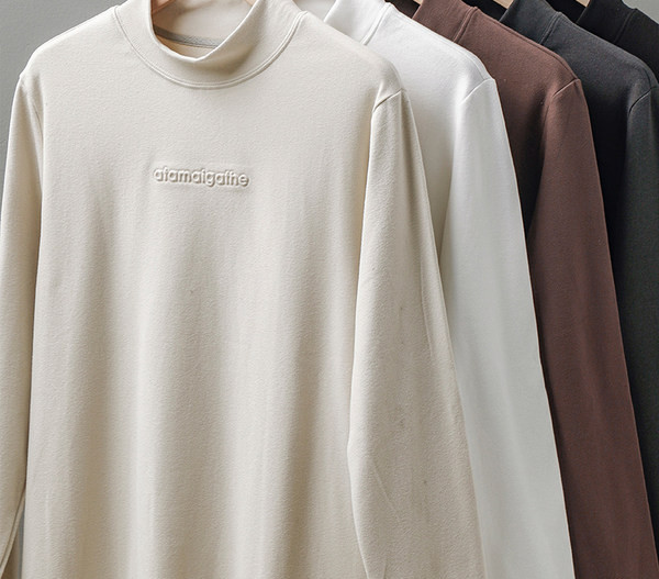 Bluză casual pentru bărbați cu guler scăzut