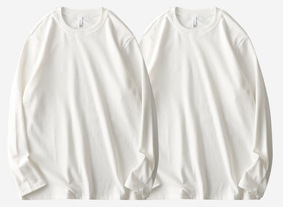 Bluză pentru bărbați curată - cu decolteu oval și mâneci lungi