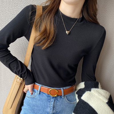 Bluza de dama de toamna cu maneca lunga - model curat