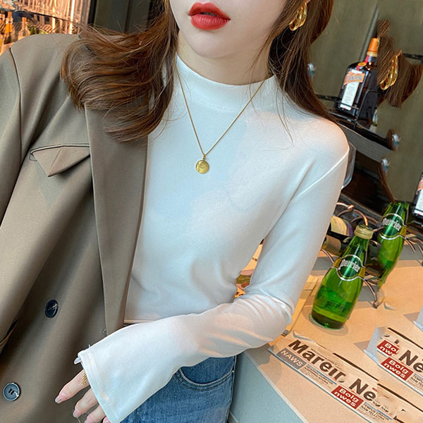 Bluza de dama de toamna cu maneca lunga - model curat