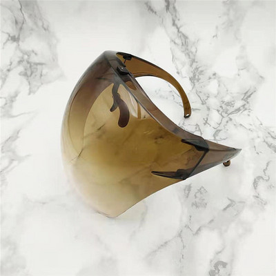 Fashion Clear viso veido skydelis, spalvotas/skaidrus skydas, skydelis nuo saulės, PC Anti-Oil Anti-Fog rėmelis apsauginių akinių skydas vaikams