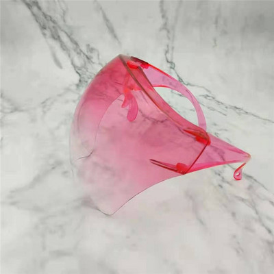 Fashion Clear viso veido skydelis, spalvotas/skaidrus skydas, skydelis nuo saulės, PC Anti-Oil Anti-Fog rėmelis apsauginių akinių skydas vaikams