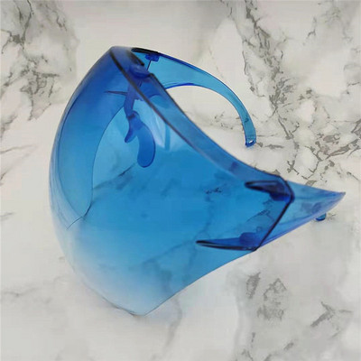 Fashion Clear viso veido skydelis, spalvotas/skaidrus skydas, skydelis nuo saulės, PC Anti-Oil Anti-Fog rėmelis apsauginių akinių skydas vaikams