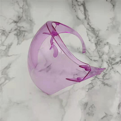 Fashion Clear viso veido skydelis, spalvotas/skaidrus skydas, skydelis nuo saulės, PC Anti-Oil Anti-Fog rėmelis apsauginių akinių skydas vaikams