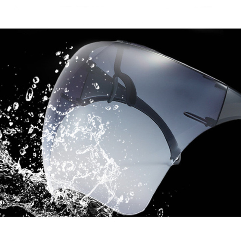 Fashion Clear viso veido skydelis, spalvotas/skaidrus skydas, skydelis nuo saulės, PC Anti-Oil Anti-Fog rėmelis apsauginių akinių skydas vaikams