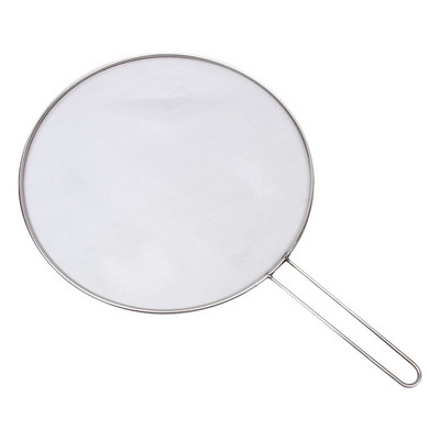 Ανοξείδωτο κάλυμμα με αντιεκρηκτική προστασία, μονωτικό φίλτρο λαδιού με προστασία από τον καπνό, με πλέγμα, καπάκι δοχείου (ασημί)