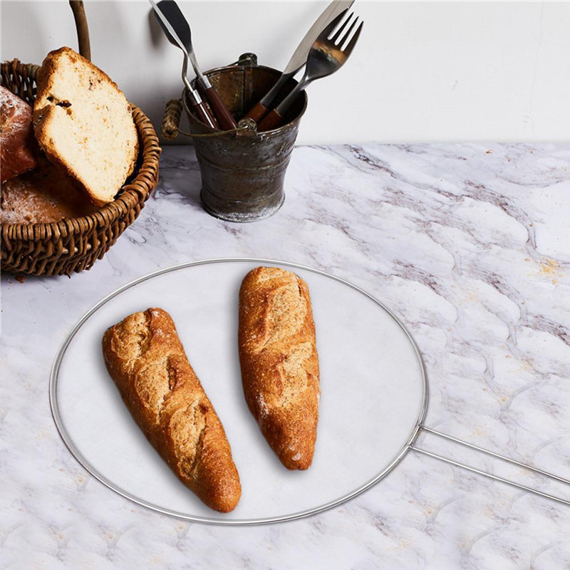 Ανοξείδωτο κάλυμμα με αντιεκρηκτική προστασία, μονωτικό φίλτρο λαδιού με προστασία από τον καπνό, με πλέγμα, καπάκι δοχείου (ασημί)