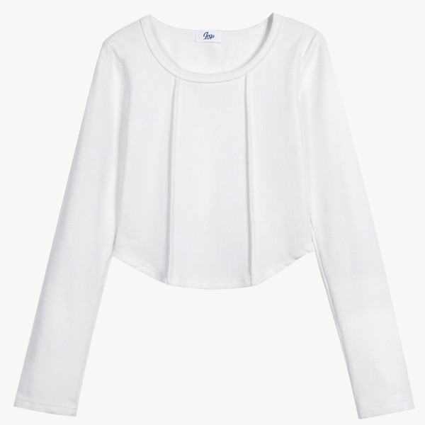 Bluză casual de damă - cu mâneci lungi și decolteu oval