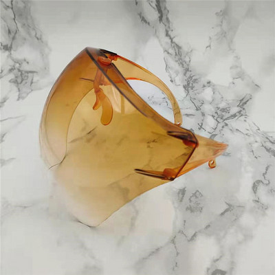 Fashion Clear viso veido skydelis, spalvotas/skaidrus skydas, skydelis nuo saulės, PC Anti-Oil Anti-Fog rėmelis apsauginių akinių skydas vaikams