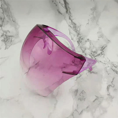 Fashion Clear viso veido skydelis, spalvotas/skaidrus skydas, skydelis nuo saulės, PC Anti-Oil Anti-Fog rėmelis apsauginių akinių skydas vaikams