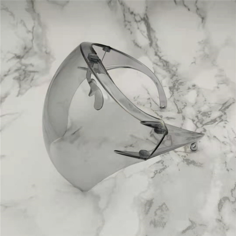 Fashion Clear viso veido skydelis, spalvotas/skaidrus skydas, skydelis nuo saulės, PC Anti-Oil Anti-Fog rėmelis apsauginių akinių skydas vaikams