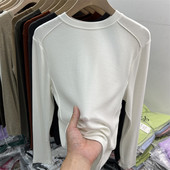 Tricou de damă cu mânecă lungă de culoare uni