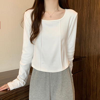 Bluză casual de damă - cu decolteu pătrat