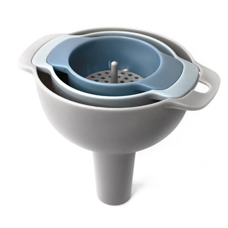 Kodumajapidamises kasutatavate filtrite multifunktsionaalne lehtrikomplekt Õlipunker Filter Õlipurk Plastist lehter Köögitööriistad