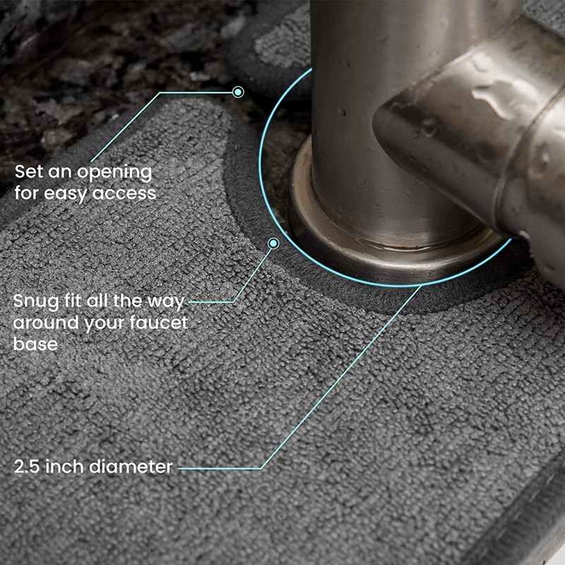 Covoraș absorbant pentru robinet Bucătărie Chiuvetă Covoraș pentru stropire Covoraș pentru stropire pentru robinet Captor pentru stropire lavabil Protector pentru spălare Protector împotriva picurarii