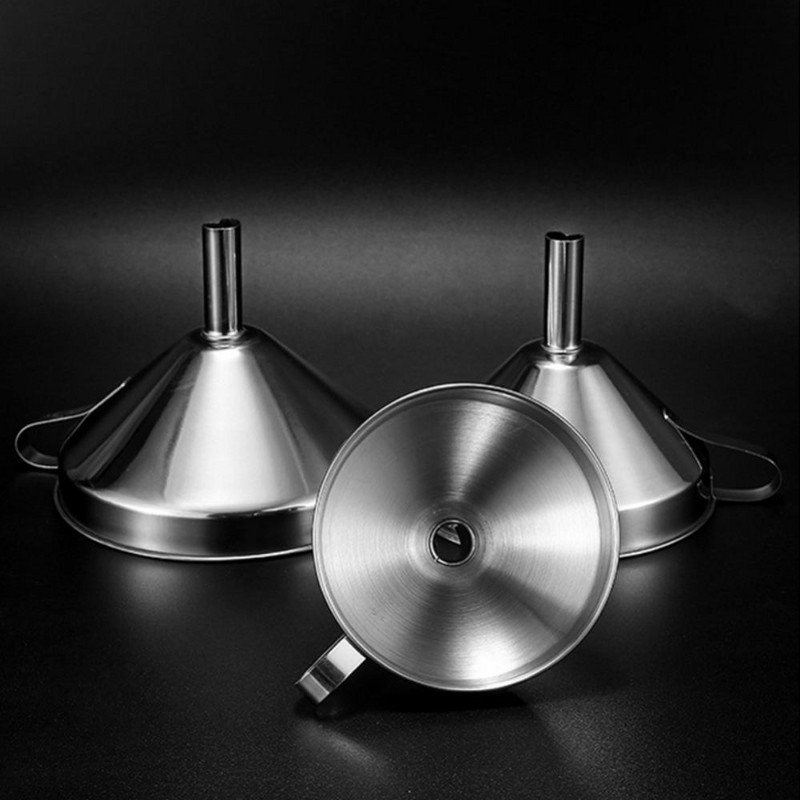 Virnastatav multifunktsionaalne roostevabast terasest lehter Veiniõli vedel lehter Metallist lehter koos eemaldatava filtriga köögitarvikud