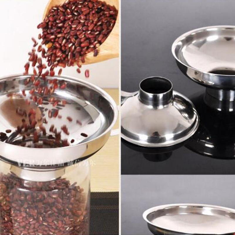 1 tk roostevabast terasest laia suuga lehter konserveerimispunker Filter Toidu marineeritud kurgid moosilehter Köögividinad Toiduvalmistamisvahendid Kvaliteetsed