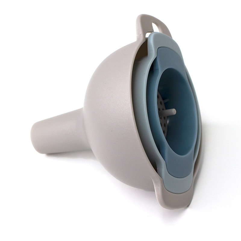 4 бр./компл. PP пластмаса, масло, вода, подправки, колба за вино, филтър, фуния, цедка, фунии, комплект кухненски инструменти, многофункционален преносим 4-в-1