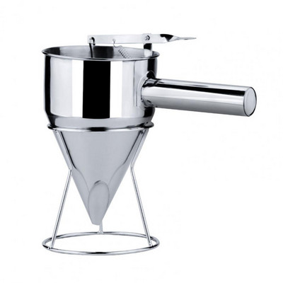 600 ml / 1200 ml virtuvės piltuvas Aštuonkojų kamuoliukų gamybos įrankis Didelės talpos nuimamas kūgio formos nerūdijančio plieno piltuvo dozatorius