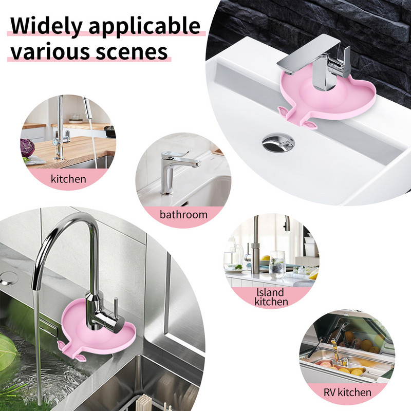 Maišytuvo kilimėlis vonios kambarys virtuvės kriauklė kanalizacijos purslų apsauga nuo lašų vandens surinkimo baseino stalviršio čiaupo padas Apsauginis laikymo šepetys