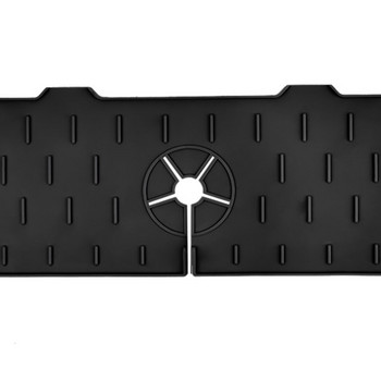 Νεροχύτης Drain Mat σιλικόνης Baucet Splash Guard Water Catcher Mat Προστατευτικό πάγκου για στέγνωμα νερού Αξεσουάρ κουζίνας μπάνιου