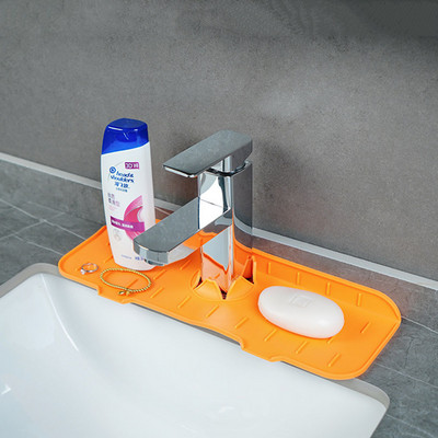 Νεροχύτης Drain Mat σιλικόνης Baucet Splash Guard Water Catcher Mat Προστατευτικό πάγκου για στέγνωμα νερού Αξεσουάρ κουζίνας μπάνιου