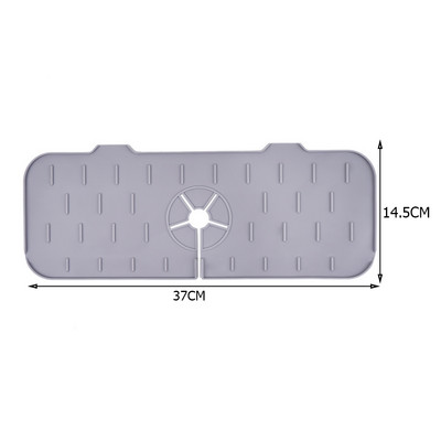 Νεροχύτης Drain Mat σιλικόνης Baucet Splash Guard Water Catcher Mat Προστατευτικό πάγκου για στέγνωμα νερού Αξεσουάρ κουζίνας μπάνιου