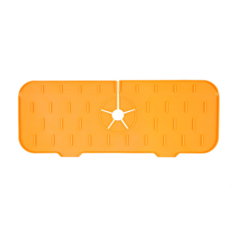 Νεροχύτης Drain Mat σιλικόνης Baucet Splash Guard Water Catcher Mat Προστατευτικό πάγκου για στέγνωμα νερού Αξεσουάρ κουζίνας μπάνιου