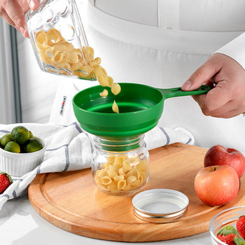 PP Πλαστικό αναδιπλούμενο χωνί αναδιπλούμενο υγρό οικιακής χρήσης υπο-μίνι χωνί χωνί κουζίνας Gadget μαρμελάδα Μεγάλα χωνιά μπαχαρικών σε κονσέρβα